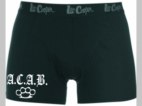 A.C.A.B. čierne trenírky BOXER top kvalita 95%bavlna 5%elastan  (veľa iných ACAB a fightwear motívov v rubrike "TRENIRKY" na hlavnej lište stránky